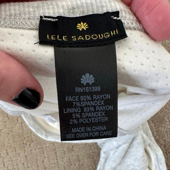 Lele Sadoughi Gaiter Face Mask Light - Picture 4 of 4